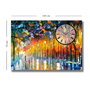 Wallity Reloj de Pared Decorativo de Lienzo 70 x 100 cm